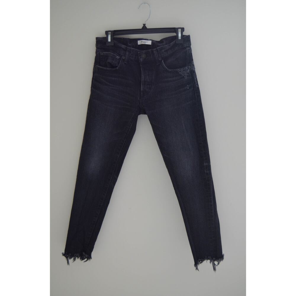 Moussy Jeans Vintage Staley Tapered Rigid Black Size 26 - Picture 4 of 6